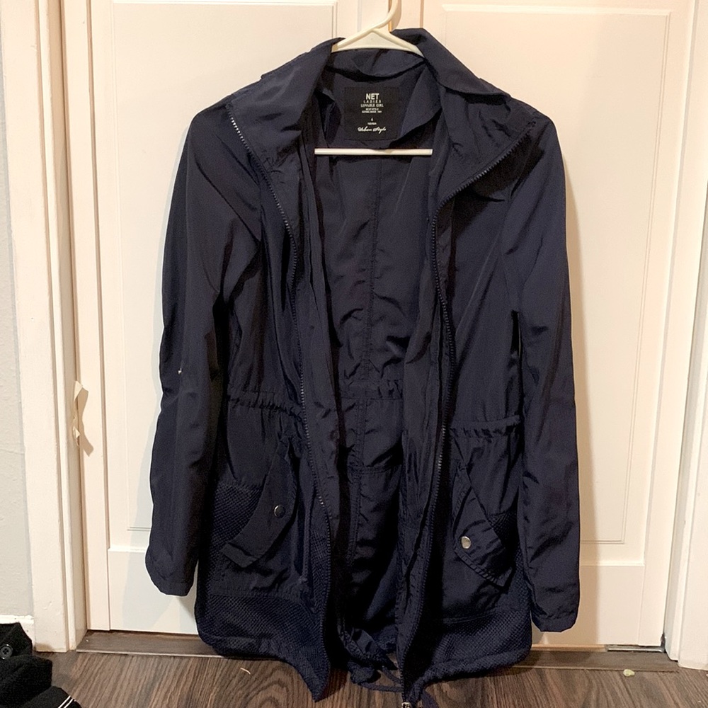 Navy windbreaker